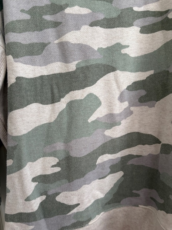 Aerie Oversized Camo Split Hem Sweatshirt Women's Large Athleisure Pullover - Picture 5 of 7
